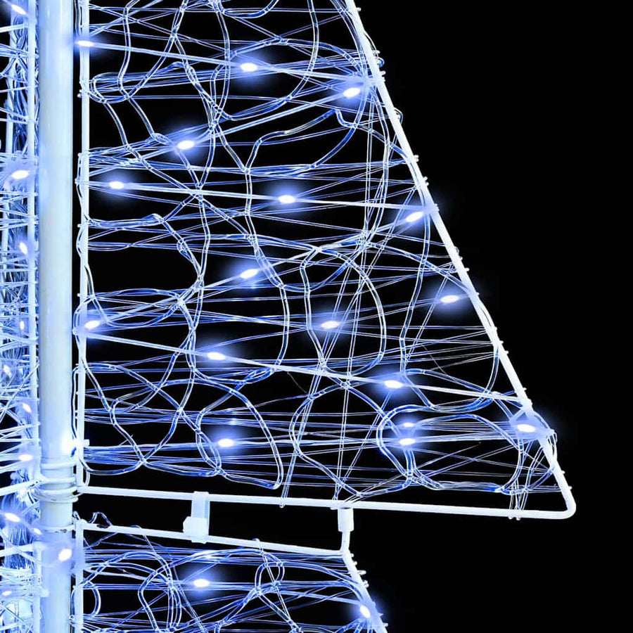 Kerstboom met 240 LED Koud Wit 180 cm Acryl