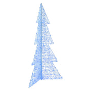 Kerstboom 180 cm blauw met 240 LED acryl