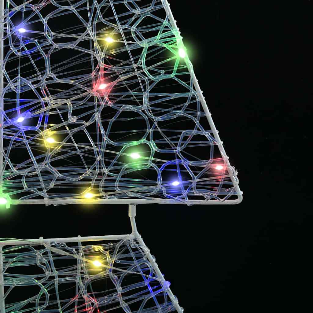 Kerstboom met 240 LED Multikleur 180 cm Acryl