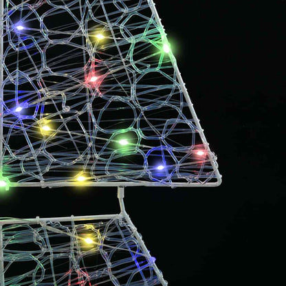 Kerstboom met 240 LED Multikleur 180 cm Acryl