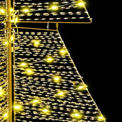 Kerstboom met 240 LED Warmwit 180 cm PET