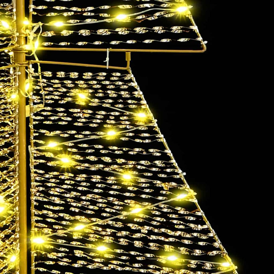 Kerstboom met 240 LED Warmwit 180 cm PET