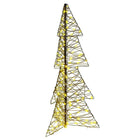 Kerstboom 150 cm 160 LED warmwit rattan