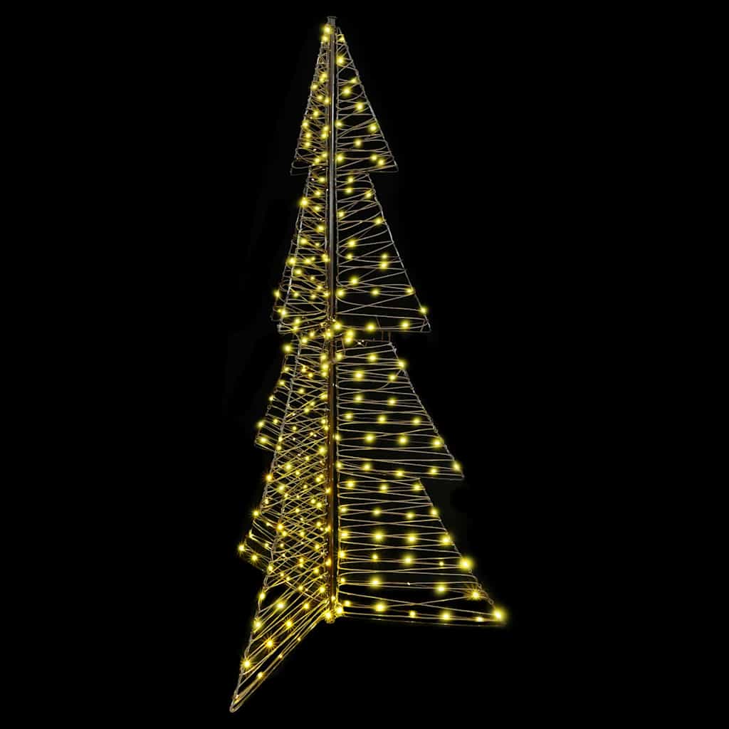 Kerstboom met 240 LED Warmwit 180 cm Rattan