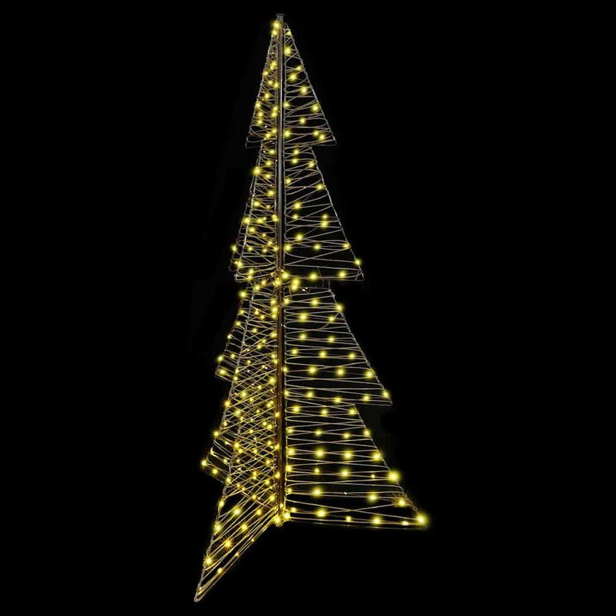 Kerstboom met 240 LED Warmwit 180 cm Rattan