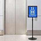 Posterstandaard 33x33x128.5 cm aluminium PVC zwart