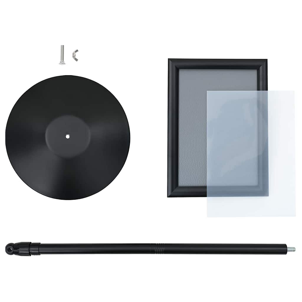 Pedestal Posterstand Zwart a4 Aluminium en PVC