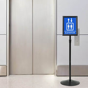 Posterstand 128.5 cm aluminium PVC zwart