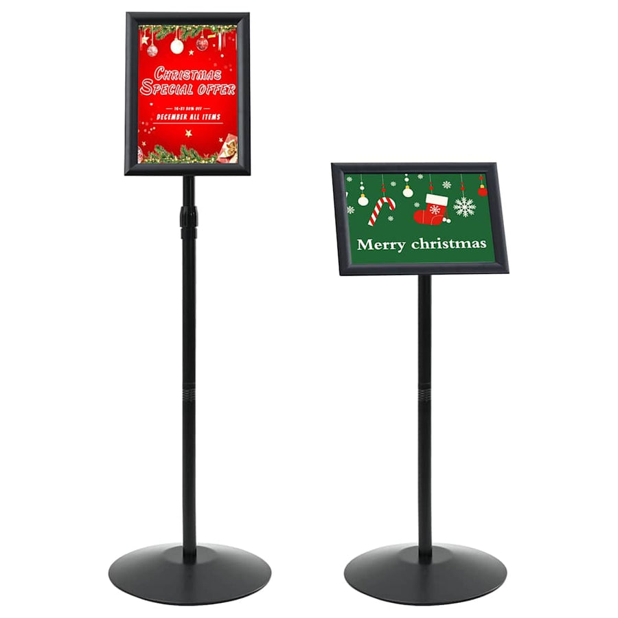 Pedestal Posterstand Zwart a4 Aluminium en PVC