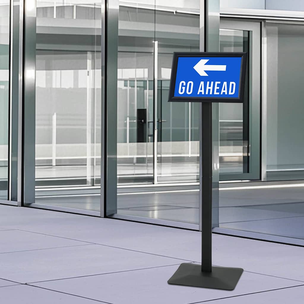 Pedestal Posterstand Zilver a4 Gietijzer