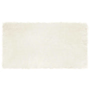 Nep schapenvacht tapijt 60x110 cm wit polyester