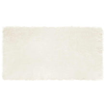 Nepleer Schapenvacht Tapijt Wit 80 x 150 cm Polyester