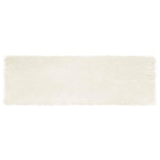 Nep schapenvacht tapijt wit 250x80 cm polyester