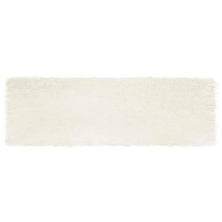 Tapijten Wit 80 x 250 cm Acryl, polyester