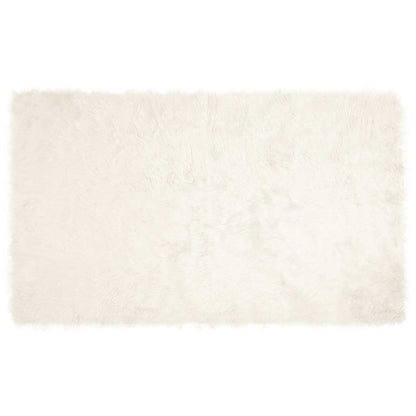 Nepleer Schapenvacht Tapijt Wit 100 x 200 cm Polyester