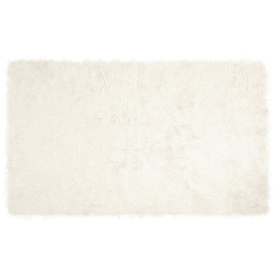 Nepleer Schapenvacht Tapijt Wit 100 x 200 cm Polyester