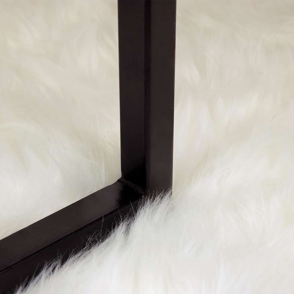 Nepleer Schapenvacht Tapijt Wit 120 x 170 cm Polyester