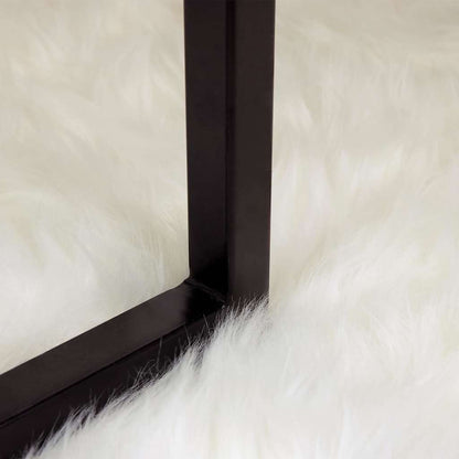 Nepleer Schapenvacht Tapijt Wit 120 x 170 cm Polyester