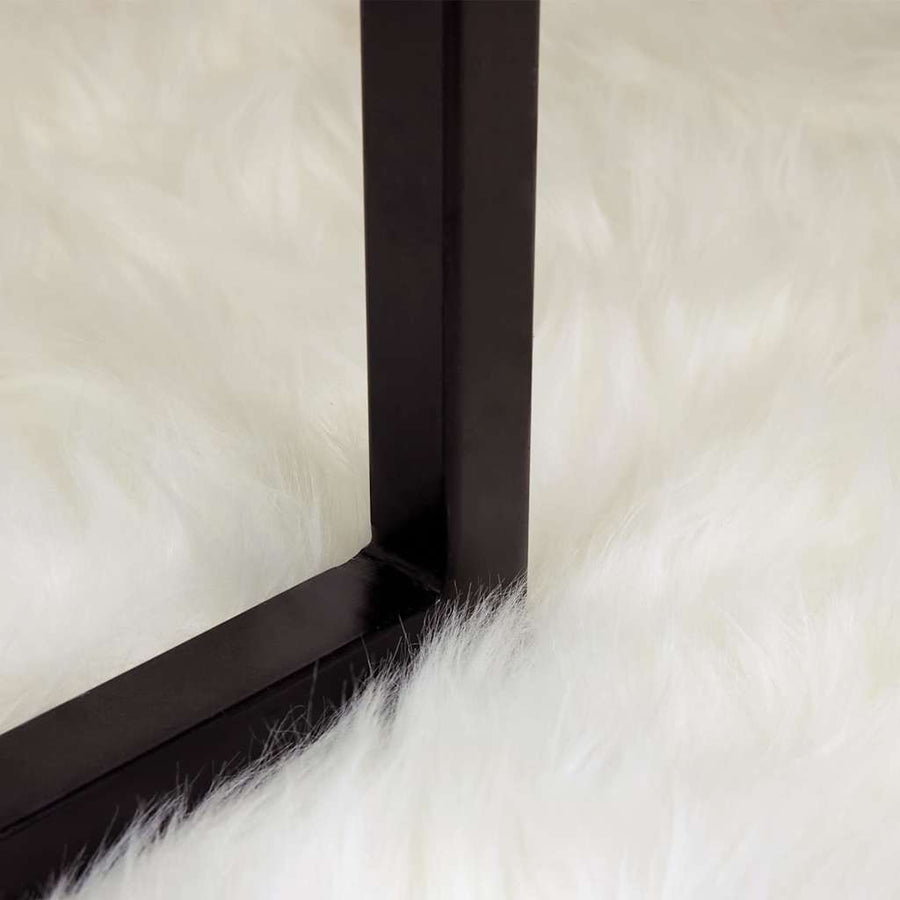 Nepleer Schapenvacht Tapijt Wit 120 x 170 cm Polyester