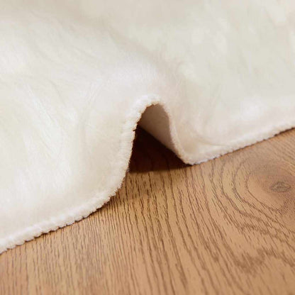Nepleer Schapenvacht Tapijt Wit 120 x 170 cm Polyester