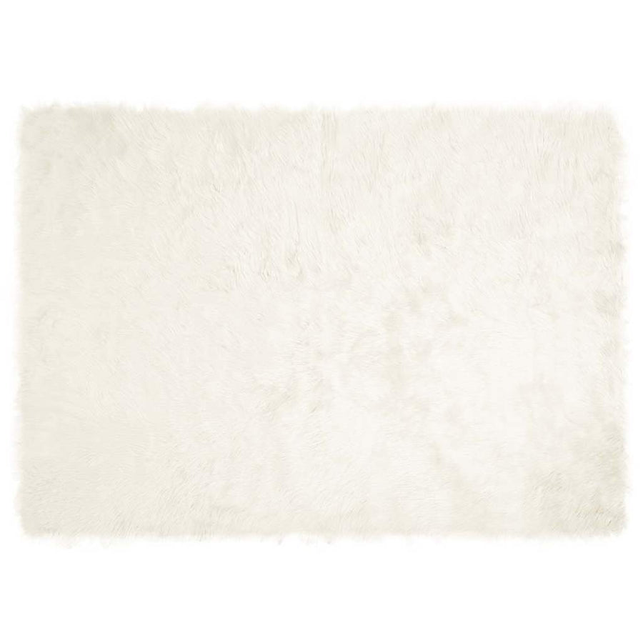 Nepleer Schapenvacht Tapijt Wit 120 x 170 cm Polyester