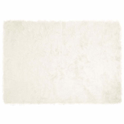 Nepleer Schapenvacht Tapijt Wit 140 x 200 cm Polyester