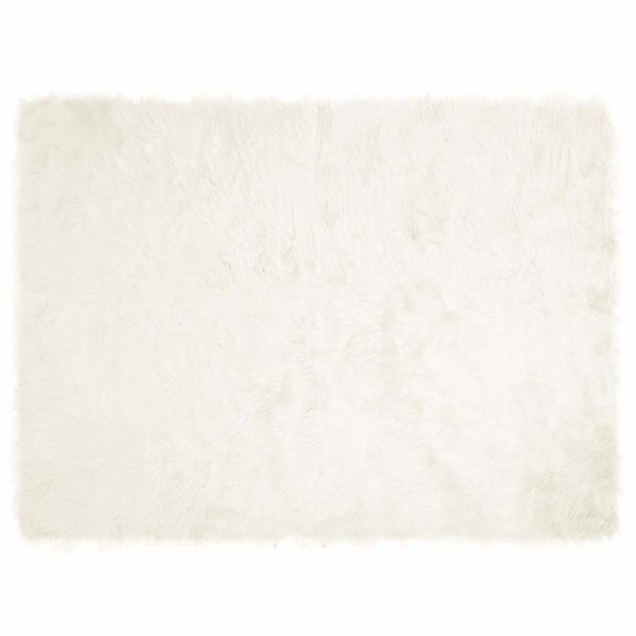 Nepleer Schapenvacht Tapijt Wit 160 x 230 cm Polyester
