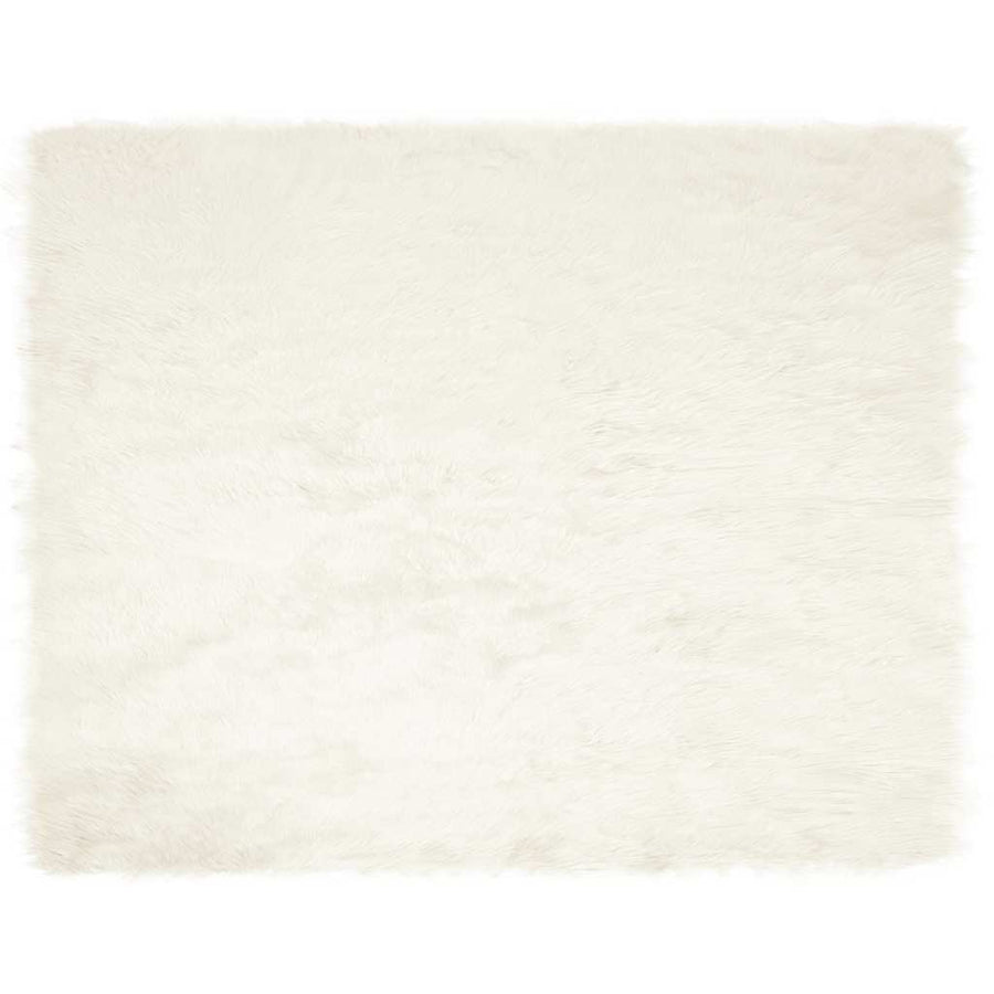 Nepleer Schapenvacht Tapijt Wit 200 x 280 cm Polyester