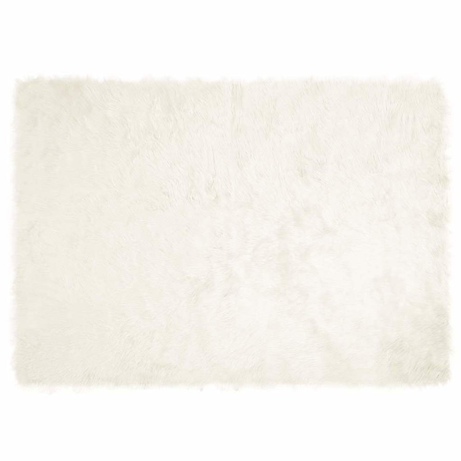 Nepleer Schapenvacht Tapijt Wit 240 x 340 cm Polyester