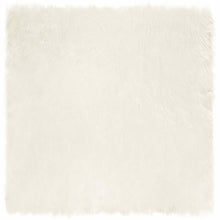 Nepleer Schapenvacht Tapijt Wit 240 x 240 cm Polyester