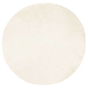 Vloerkleed rond Ø 80 cm wit polyester