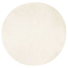 Vloerkleed rond 160 cm wit polyester