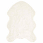 Nep schapenvacht tapijt 60x90 cm wit polyester