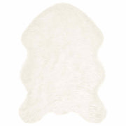 Nep schapenvacht tapijt 60x90 cm wit polyester