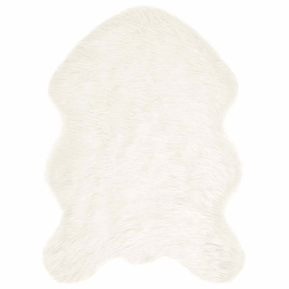 Nepleer Schapenvacht Tapijt Wit 60 x 90 cm Polyester