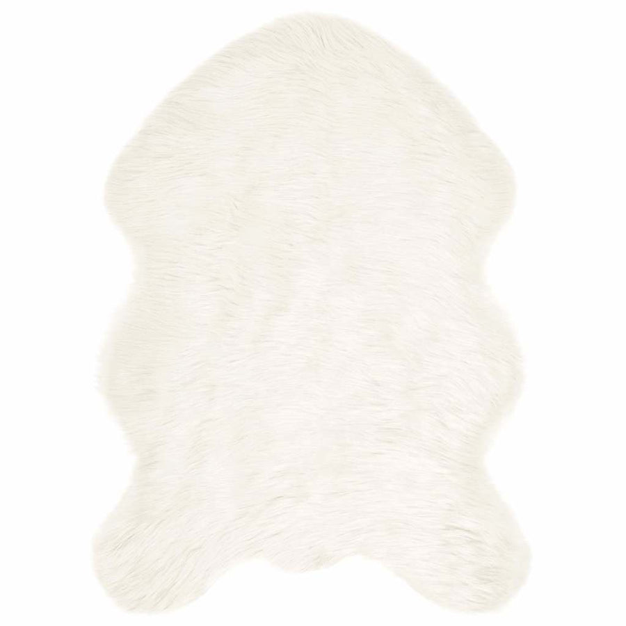 Nepleer Schapenvacht Tapijt Wit 60 x 90 cm Polyester