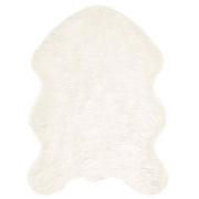 Nep schapenvacht tapijt 80x120 cm wit polyester
