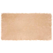 Vloerkleed schapenvacht 60x110 cm beige polyester