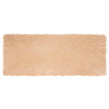 Nepleer Schapenvacht Tapijt Beige 80 x 200 cm Polyester