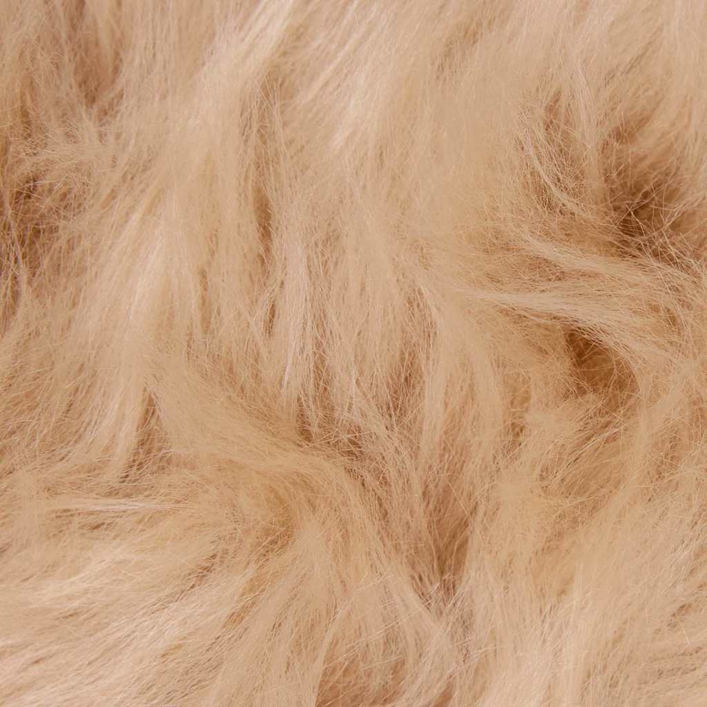 Nepleer Schapenvacht Tapijt Beige 200 x 100 cm Polyester