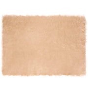 Nep schapenvacht tapijt beige 120x170 cm polyester