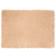 Nepleer Schapenvacht Tapijt Beige 120 x 170 cm Polyester