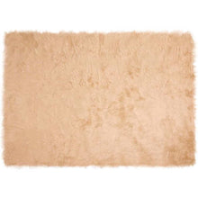 Nepleer Schapenvacht Tapijt Beige 140 x 200 cm Polyester