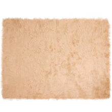 Nepleer Schapenvacht Tapijt Beige 240 x 340 cm Polyester