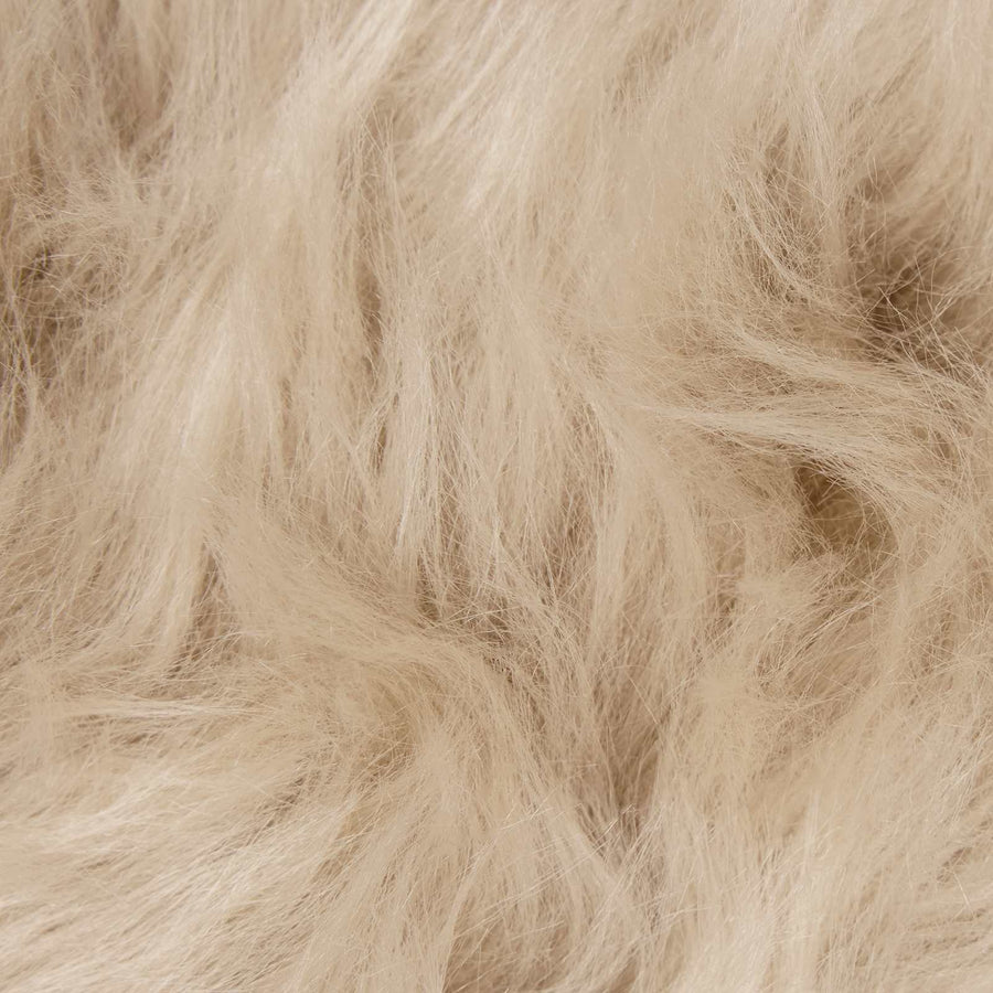 Nep Schapenvacht Tapijt Tafalla Beige Ø 200 cm Polyester