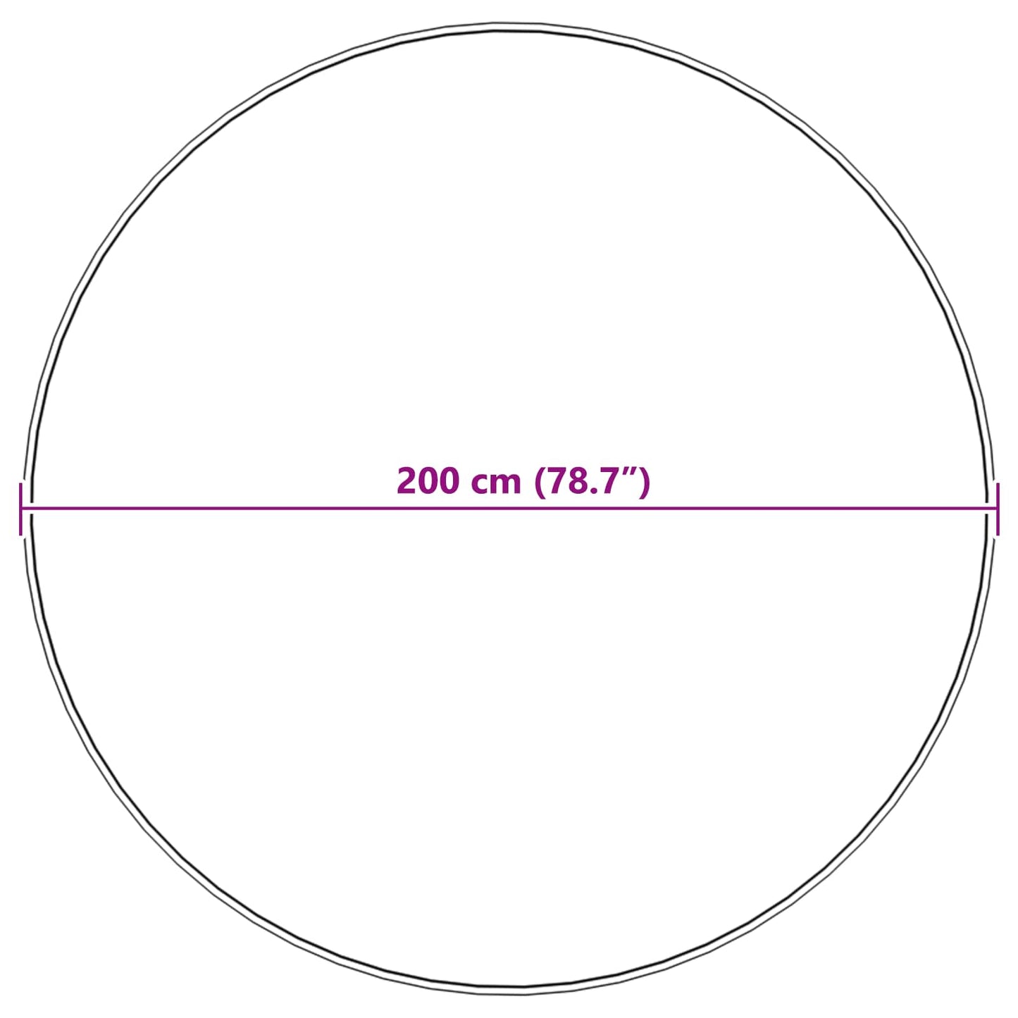 Nep Schapenvacht Tapijt Tafalla Beige Ø 200 cm Polyester