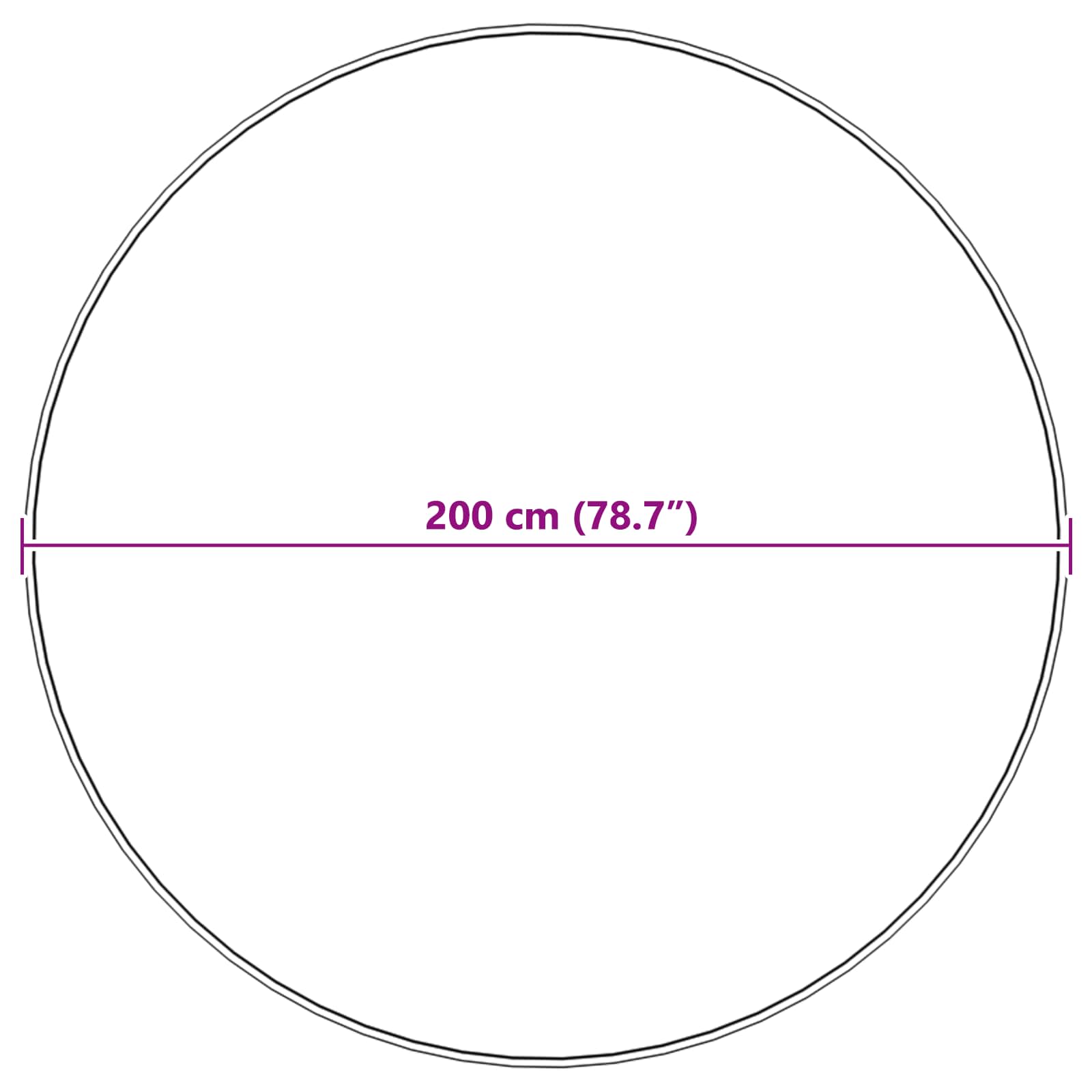 Nep Schapenvacht Tapijt Tafalla Beige Ø 200 cm Polyester