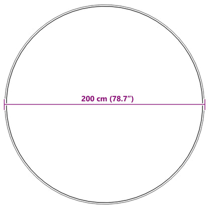 Nep Schapenvacht Tapijt Tafalla Beige Ø 200 cm Polyester