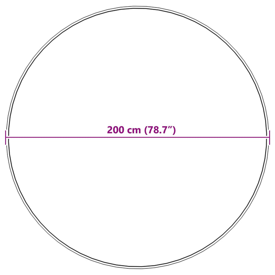 Nep Schapenvacht Tapijt Tafalla Beige Ø 200 cm Polyester