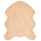 Nep schapenvacht tapijt beige 50 x 80 cm